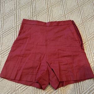 Theory high waisted linen short